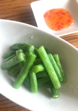 ささっと副菜★レンチンインゲン-レシピのメイン写真