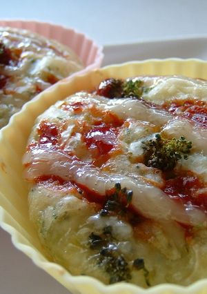 ブロッコリーとしらすの惣菜系マフィン-レシピのメイン写真
