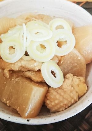 鶏皮大根(味噌)-レシピのメイン写真