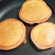 薄力粉でふんわりココアホットケーキ