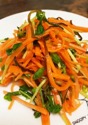 人参と豆苗のサラダ-レシピのメイン写真