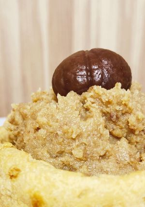 むき栗で、モンブランクリーム-レシピのメイン写真