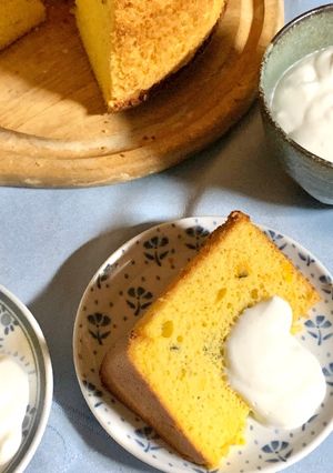 フルーティなかぼちゃのシフォンケーキ-レシピのメイン写真