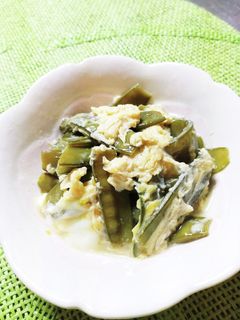 絹さやの卵とじ♪-レシピのメイン写真