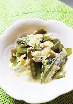 絹さやの卵とじ♪-レシピのメイン写真