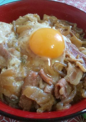 リメイク 豚すき焼き丼-レシピのメイン写真
