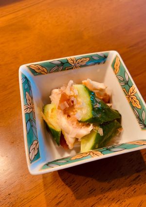 腹ぺこパクパク！ささみキュウリの梅和え-レシピのメイン写真