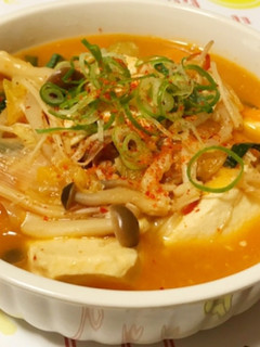 豆腐とキムチの野菜たっぷりチゲスープ-レシピのメイン写真