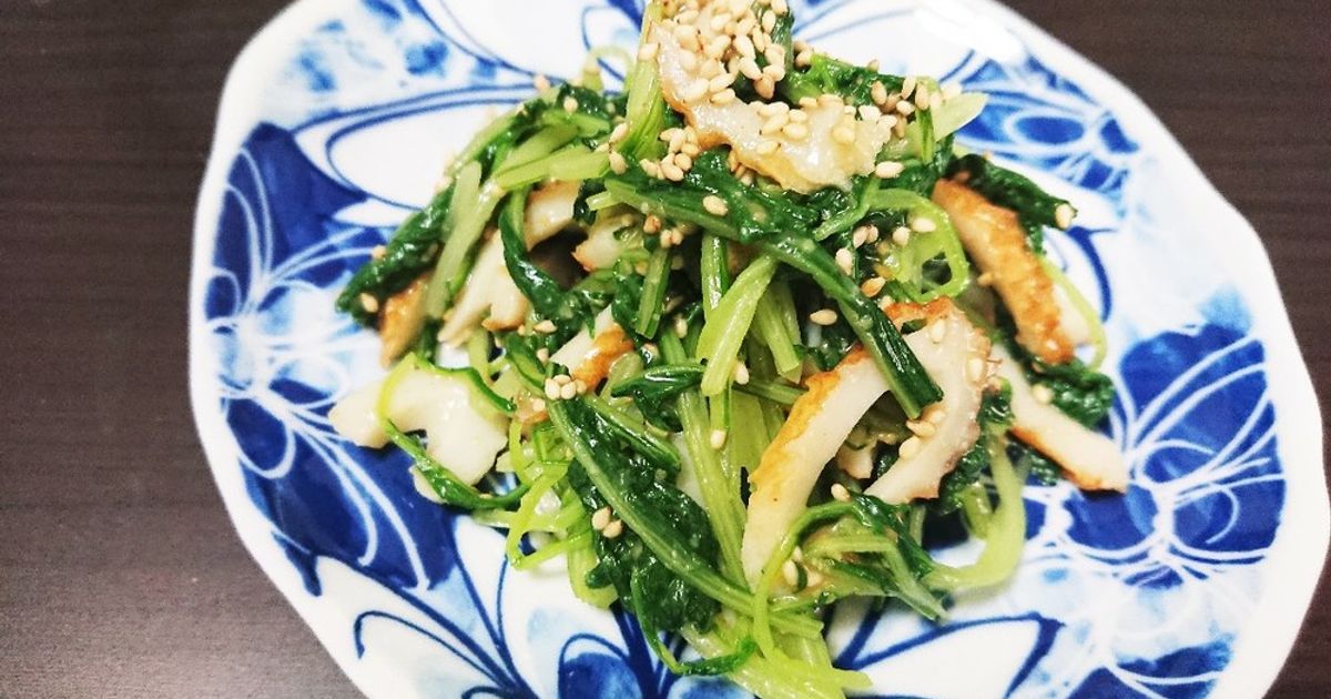 水菜とちくわの辛子酢みそ和え by 緑茶たん 【クックパッド】 簡単