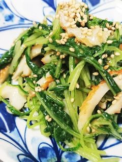 水菜とちくわの辛子酢みそ和え-レシピのメイン写真
