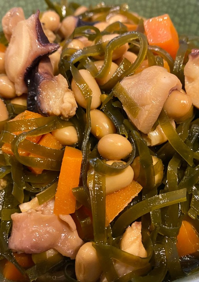 タコと大豆、すき昆布の煮物-レシピのメイン写真