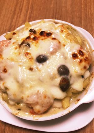 エビ玉ねぎしめじのマカロニグラタン-レシピのメイン写真