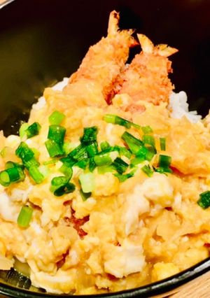 市販の冷凍エビの卵丼♡-レシピのメイン写真