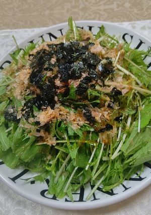 簡単♬サッパリ食べられる水菜サラダ-レシピのメイン写真