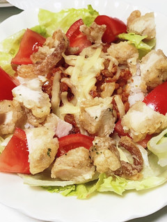余った唐揚げでタコライス ご飯かさまし-レシピのメイン写真