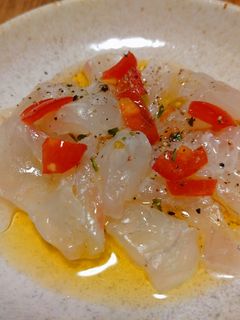 即席 真鯛のカルパッチョ-レシピのメイン写真