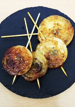 新玉ねぎのバター醤油串-レシピのメイン写真