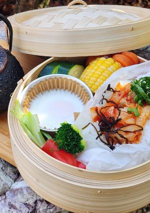 冷やご飯でせいろ蒸し♪ワンプレートせいろ-レシピのメイン写真