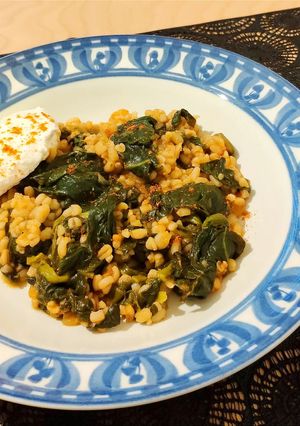 ブルグルとほうれん草の煮込み❀トルコ料理-レシピのメイン写真