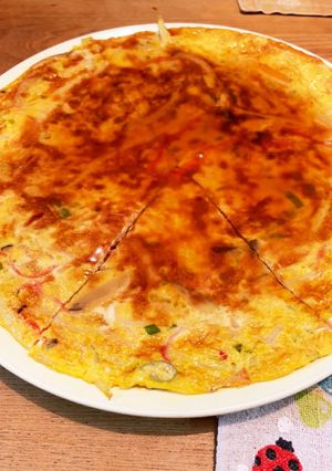 たけのこ入り五目卵焼きあんかけ-レシピのメイン写真