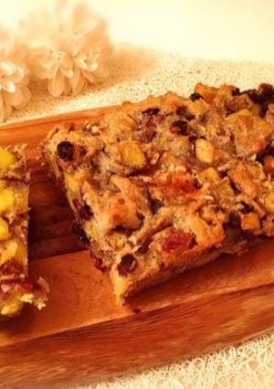 フルーツたっぷり大豆粉を使ったケーキ-レシピのメイン写真