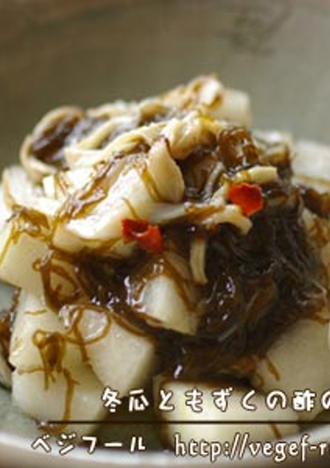 冬瓜ともずくの酢の物-レシピのメイン写真