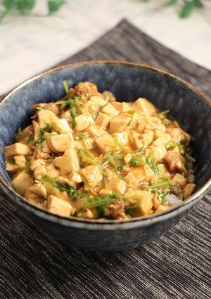 簡単！豆苗麻婆丼-レシピのメイン写真