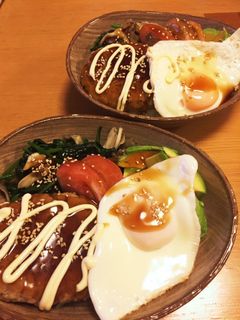 野菜たっぷり!和風ロコモコ丼(時短)-レシピのメイン写真