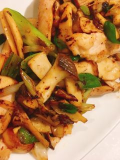 ネギとエリンギと鶏もも肉バター醤油炒め☆-レシピのメイン写真