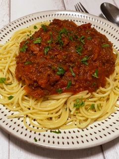 野菜たっぷり!ミートソーススパゲティ-レシピのメイン写真