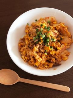 牛丼リメイク☆キムチチャーハン-レシピのメイン写真