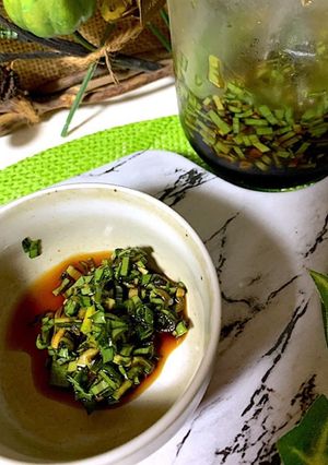 行者菜の醤油漬け-レシピのメイン写真