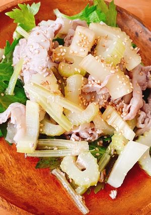 豚バラとセロリのポン酢蒸し-レシピのメイン写真