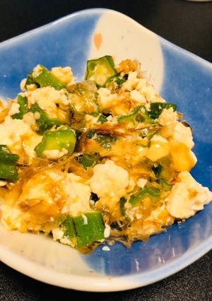 健康志向☆オクラと豆腐のねばねば和え☆-レシピのメイン写真