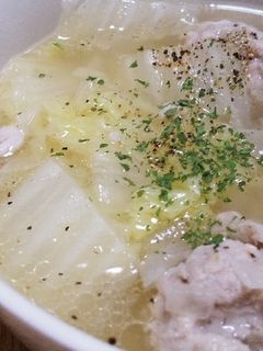 肉団子と白菜のコンソメスープ☆-レシピのメイン写真