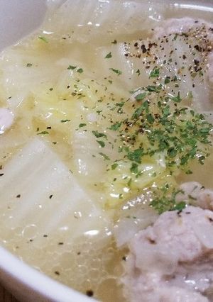 肉団子と白菜のコンソメスープ☆-レシピのメイン写真