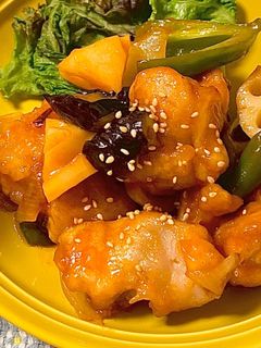 【簡単美味しい】鶏肉と野菜の甘酢あん*+-レシピのメイン写真