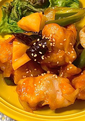 【簡単美味しい】鶏肉と野菜の甘酢あん*+-レシピのメイン写真