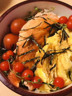 お弁当●カリッと焼き鮭&玉子焼き弁当-レシピのメイン写真