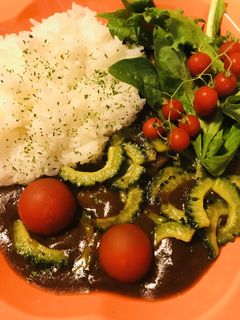 レトルト●ゴーヤーのバター炒めのカレー-レシピのメイン写真
