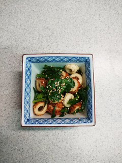ニラとちくわのカラシ醤油あえ-レシピのメイン写真
