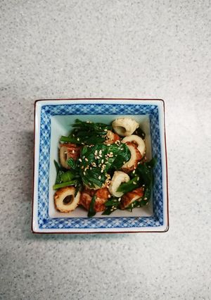 ニラとちくわのカラシ醤油あえ-レシピのメイン写真