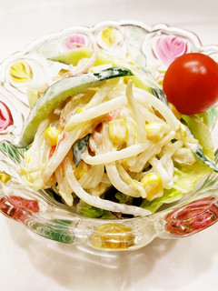 簡単♪もやし入り三色マヨサラダ-レシピのメイン写真