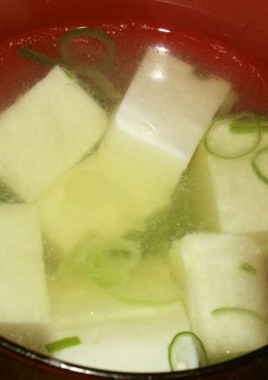 朝の鶏がら豆腐汁-レシピのメイン写真