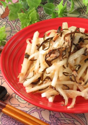 超簡単！大根とツナの塩昆布和え-レシピのメイン写真
