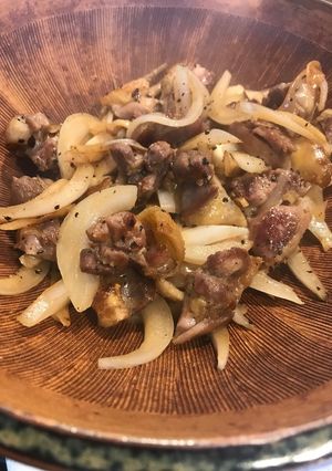 晩酌用に！新生姜と親鶏の炒めもの-レシピのメイン写真