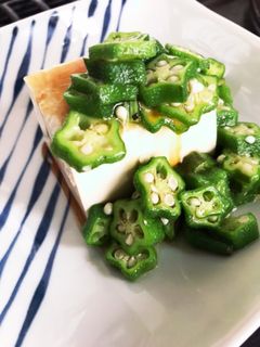 イタリアンおくらのせ冷奴-レシピのメイン写真