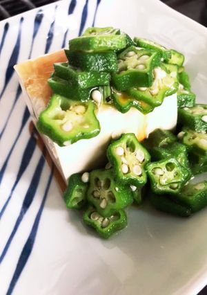 イタリアンおくらのせ冷奴-レシピのメイン写真