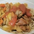 トマト煮風スープパスタ