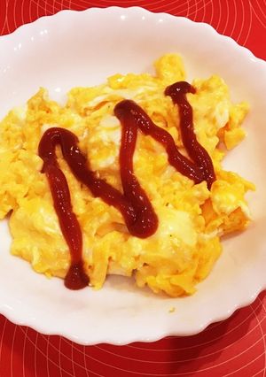 のび〜るチーズのスクランブルエッグ-レシピのメイン写真